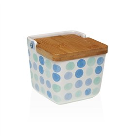 Salt Shaker with Lid Versa Ceramic 8,8 x 8,5 x 8,8 cm