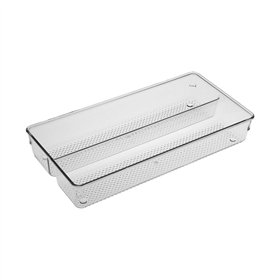 Cutlery Organiser Versa Transparent Plastic 30,7 X 5,8 X 15,3 CM