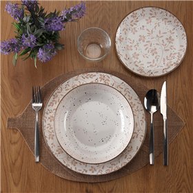 Tableware Versa Beige Porcelain 18 Pieces
