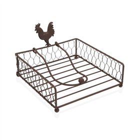 Napkin holder Versa Metal Steel 18,5 X 12 X 18,5 CM