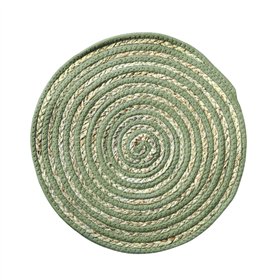 Table Mat Versa Green Polyester Cotton 38 x 1 x 38 cm