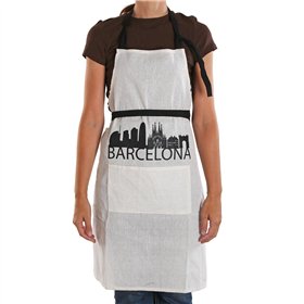 Apron Versa Barcelona Nylon Polyester Cotton 80 x 70 cm