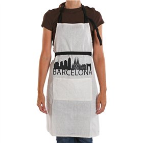 Apron Versa Barcelona Nylon Polyester Cotton 80 x 70 cm