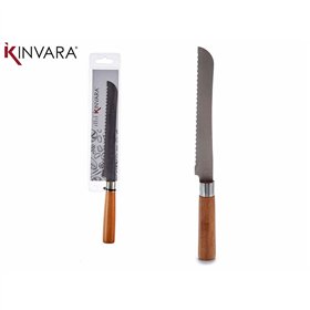 Serrated Knife Kinvara Wood Bamboo Stainless steel Stainless steel /Wood 2,8 x 2,5 x 32 cm 32 x 2,5 x 3 cm