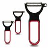 Set of Peelers Black Red Steel Natural rubber polypropylene 11 x 17,5 x 4,5 cm 13 x 4,5 x 7 cm