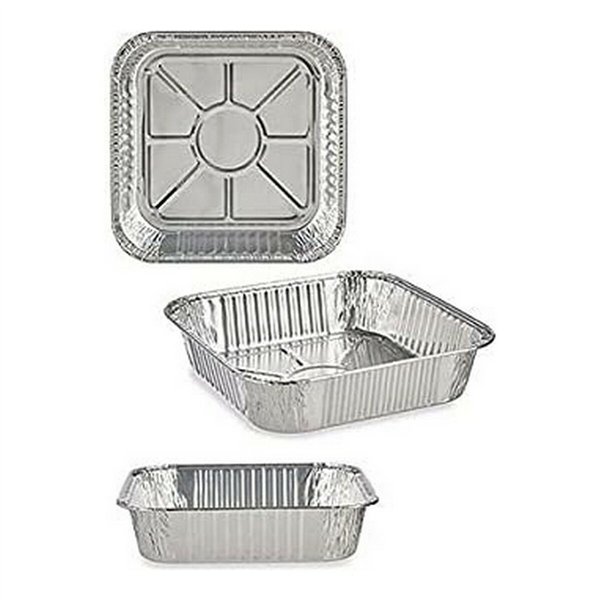 Set of trays Kinvara Silver Aluminium 20,5 x 6,5 x 20,5 cm