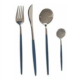 Cutlery Set Kinvara Grey Silver Stainless steel 16 x 5 x 24,5 cm