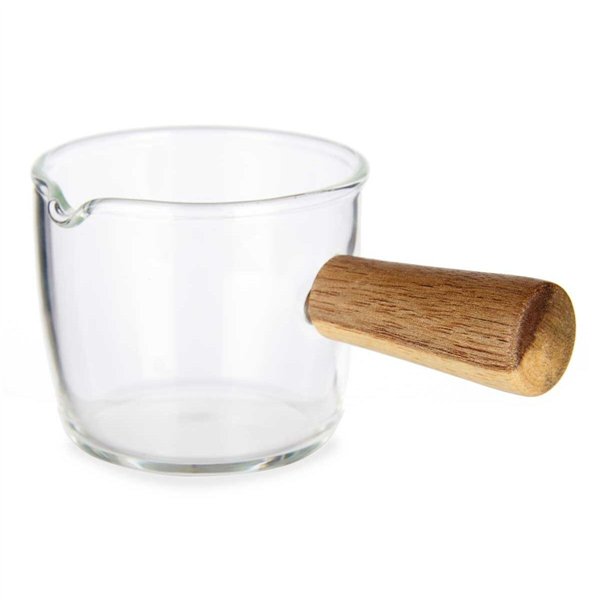 Saucepan Vivalto Brown Transparent Glass Borosilicate Glass 100 ml 6,5 x 5 x 10,5 cm
