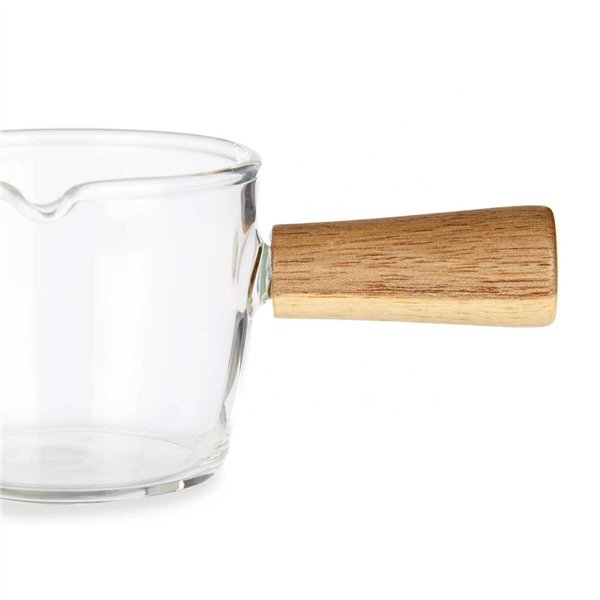 Saucepan Vivalto Brown Transparent Glass Borosilicate Glass 100 ml 6,5 x 5 x 10,5 cm
