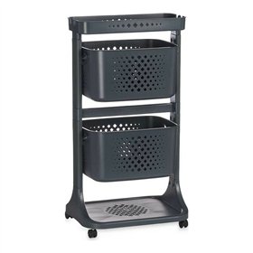 Vegetable trolley Kinvara Anthracite polypropylene Plastic 38 x 81,2 x 43,6 cm 35 x 82 x 43 cm