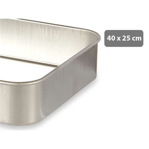 Roasting Tin Kinvara Silver Aluminium 26 x 6,5 x 41 cm 41 x 6,5 x 26 cm