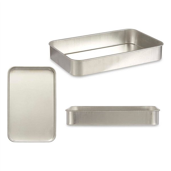 Roasting Tin Kinvara Silver Aluminium 26 x 6,5 x 41 cm 41 x 6,5 x 26 cm
