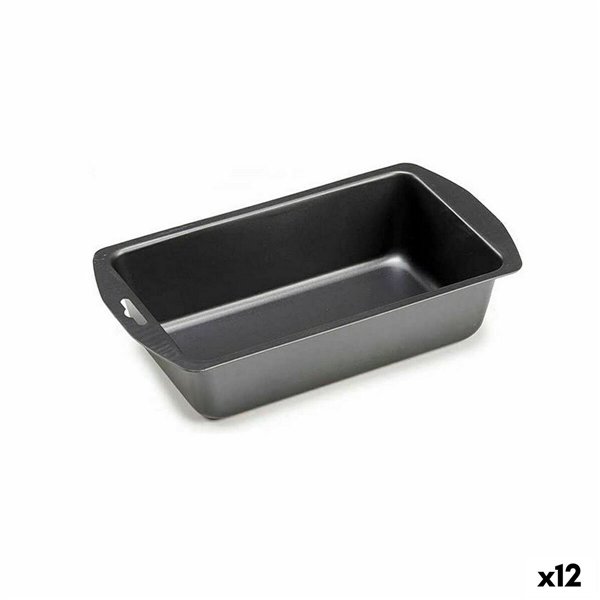 Rectangular Mould Kinvara Dark grey Stainless steel Carbon steel 13 x 6,3 x 30 cm 30 x 5,5 x 13 cm 13 x 5,5 x 30 cm (12 Units)