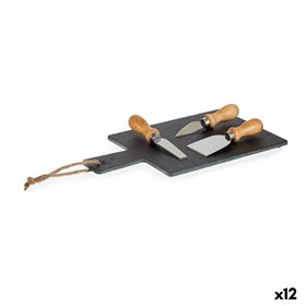 Cheeseboard Kinvara Steel Board 17 x 3 x 30 cm Cheeseboard (12 Units)