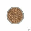 Table Mat Gift Decor Grey Natural Natural Fibre Ø 30 cm 30 x 1 x 30 cm (48 Units)