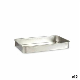 Roasting Tin Kinvara Silver Aluminium 32 x 7 x 51,5 cm 51,5 x 7 x 32 cm 51,5 x 7,5 x 32 cm (12 Units)