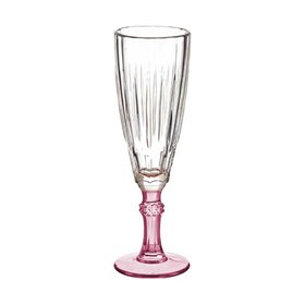 Champagne glass Vivalto Pink Crystal 170 ml (6 Units)