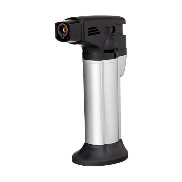 Kitchen Blowtorch Kinvara Black Silver 7,2 x 11 x 4 cm (12 Units)