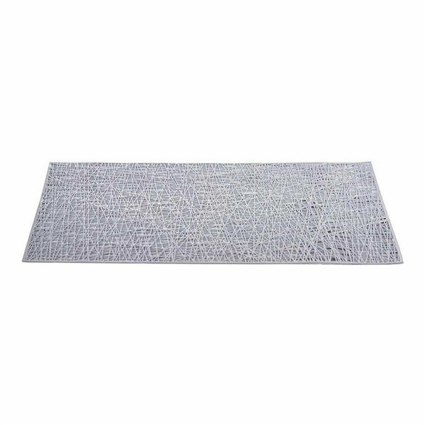 Table Mat Kinvara Silver Plastic 30 % Polyester 45 x 0,01 x 30 cm (12 Units)