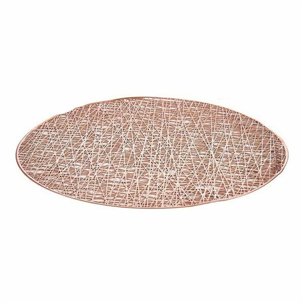 Table Mat Kinvara Pink Plastic Ø 38 cm (12 Units)