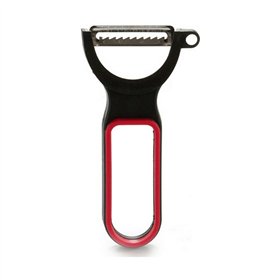 Peeler Kinvara Black Red Steel Natural rubber polypropylene 11 x 17,5 x 4,5 cm Set (12 Units)