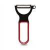 Peeler Kinvara Black Red Steel Natural rubber polypropylene 11 x 17,5 x 4,5 cm Set (12 Units)