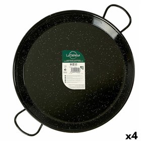 Pan La Dehesa Black Enamelled Steel Ø 50 cm 64 x 6 x 54 cm (4 Units)