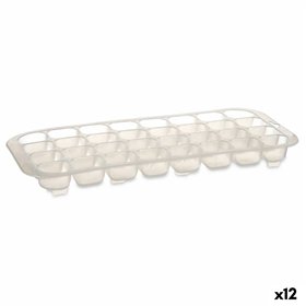Ice Cube Mould Leknes Transparent Polyester polystyrene 15,5 x 3 x 33 cm 33 x 3,4 x 15,5 cm (12 Units)