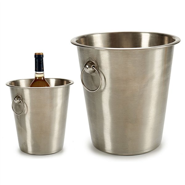 Ice Bucket Kinvara Silver Stainless steel 4,5 L 22 x 21 x 22 cm (12 Units)