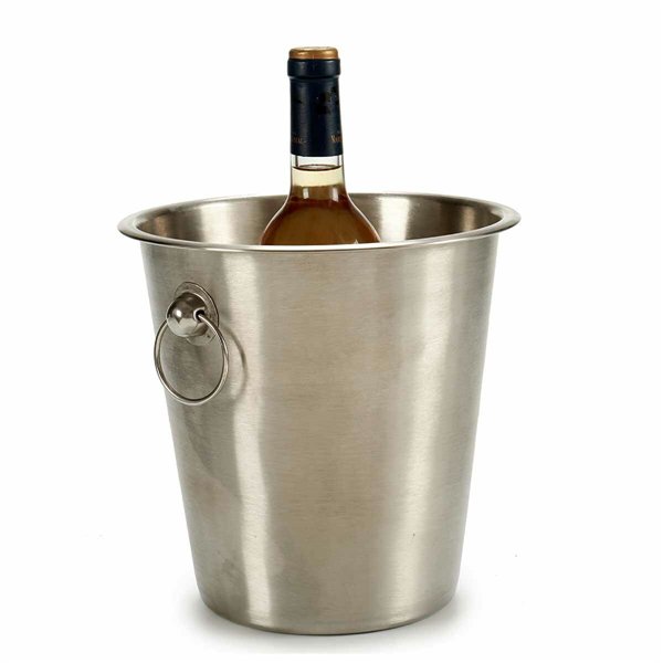 Ice Bucket Kinvara Silver Stainless steel 4,5 L 22 x 21 x 22 cm (12 Units)