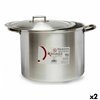 Casserole with Lid Kinvara Silver Aluminium 44 x 30 x 35 cm (2 Units)