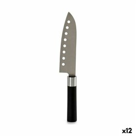 Kitchen Knife Kinvara Black Silver Stainless steel Plastic 5 x 30 x 2,5 cm (12 Units)