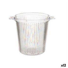 Ice Bucket Leknes Transparent polystyrene Stripes 16,5 x 17 x 21 cm (12 Units)