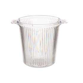 Ice Bucket Leknes Transparent polystyrene Stripes 16,5 x 17 x 21 cm (12 Units)