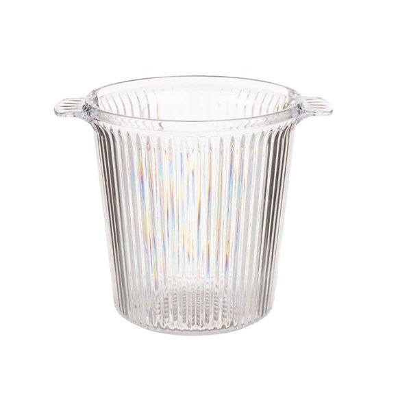 Ice Bucket Leknes Transparent polystyrene Stripes 16,5 x 17 x 21 cm (12 Units)