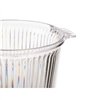 Ice Bucket Leknes Transparent polystyrene Stripes 16,5 x 17 x 21 cm (12 Units)