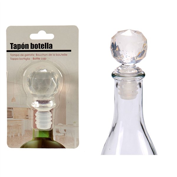 Airtight bottle cap Kinvara Transparent 3,5 x 14,5 x 8,5 cm Ball (12 Units)
