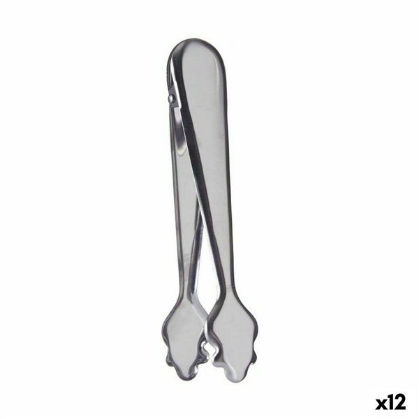 Ice Tongs Kinvara Silver Stainless steel 18,5 x 3,5 x 6 cm (12 Units)