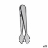 Ice Tongs Kinvara Silver Stainless steel 18,5 x 3,5 x 6 cm (12 Units)