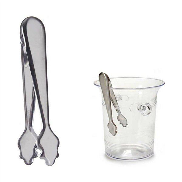 Ice Tongs Kinvara Silver Stainless steel 18,5 x 3,5 x 6 cm (12 Units)
