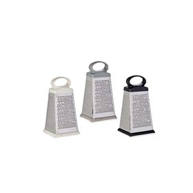 Grater Kinvara White Black Grey Silver Rubber Stainless steel Plastic 11,5 x 22,5 x 10 cm (24 Units)