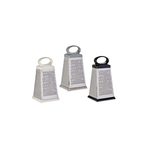 Grater Kinvara White Black Grey Silver Rubber Stainless steel Plastic 11,5 x 22,5 x 10 cm (24 Units)