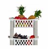 Vegetable trolley Stefanplast White Anthracite Plastic 40 x 29,5 x 68,5 cm (44 Unidades)