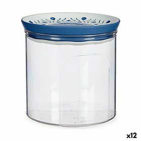 Tin Stefanplast Tosca Blue Plastic 700 ml 11,7 x 11 x 11,7 cm Hermetic (12 Units)