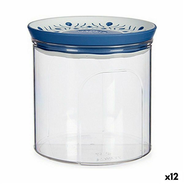 Tin Stefanplast Tosca Blue Plastic 700 ml 11,7 x 11 x 11,7 cm Hermetic (12 Units)