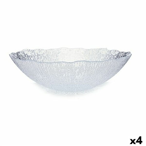 Salad Bowl Vivalto Rio Transparent Crystal 30,5 x 8,6 x 30,5 cm (4 Units)