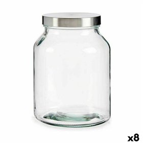 Jar Vivalto Transparent Silver 3 L (8 Units)