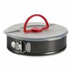 Lunch box Kinvara Black Red Transparent Metal polypropylene Iron 27 x 7 x 27 cm With lid (12 Units)