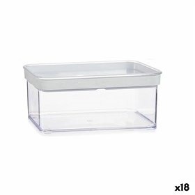 Jar Gondol Transparent Silicone polystyrene ABS Plastic 1,1 L 10,5 x 9 x 21 cm (18 Units)