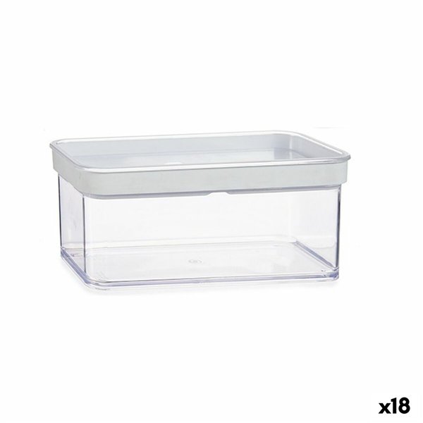 Jar Gondol Transparent Silicone polystyrene ABS Plastic 1,1 L 10,5 x 9 x 21 cm (18 Units)